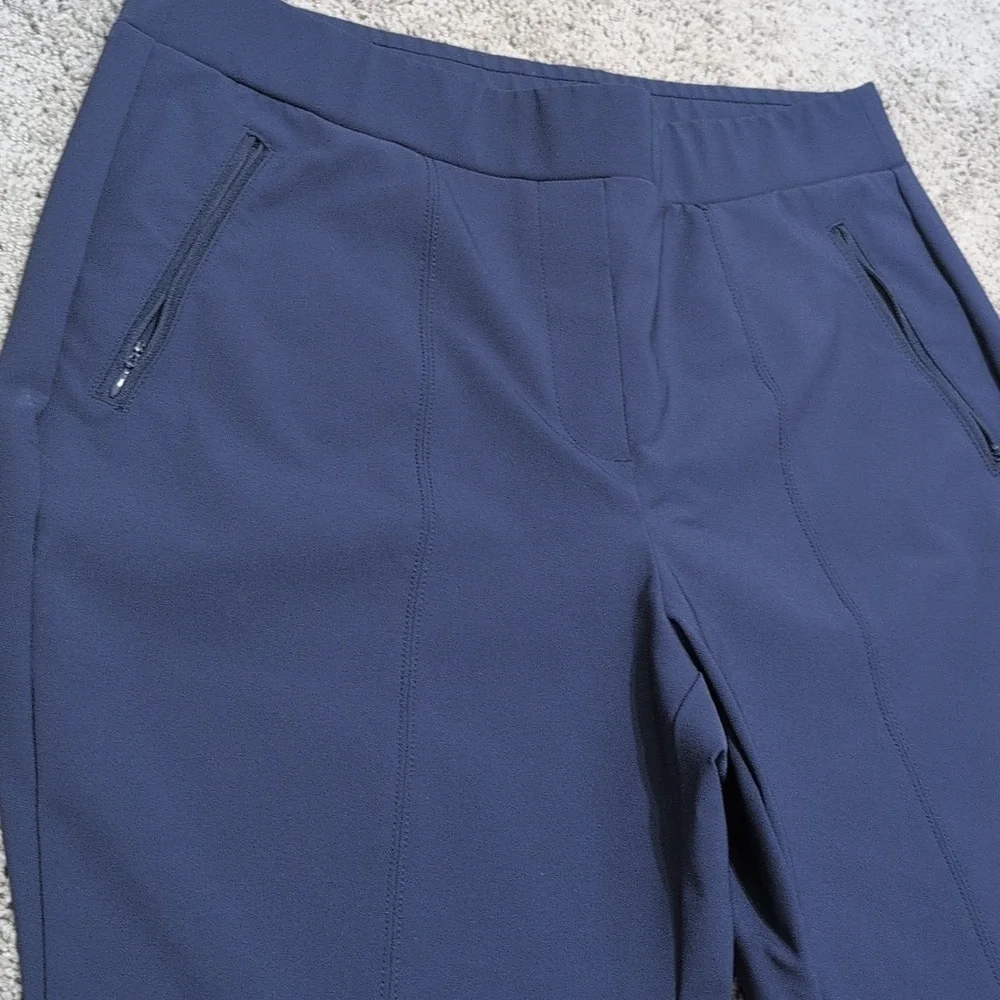 Lane Bryant Nylon Blend Wear Everywhere Straight Leg Pants Side Zip Pockets 14 - Picture 4 of 13